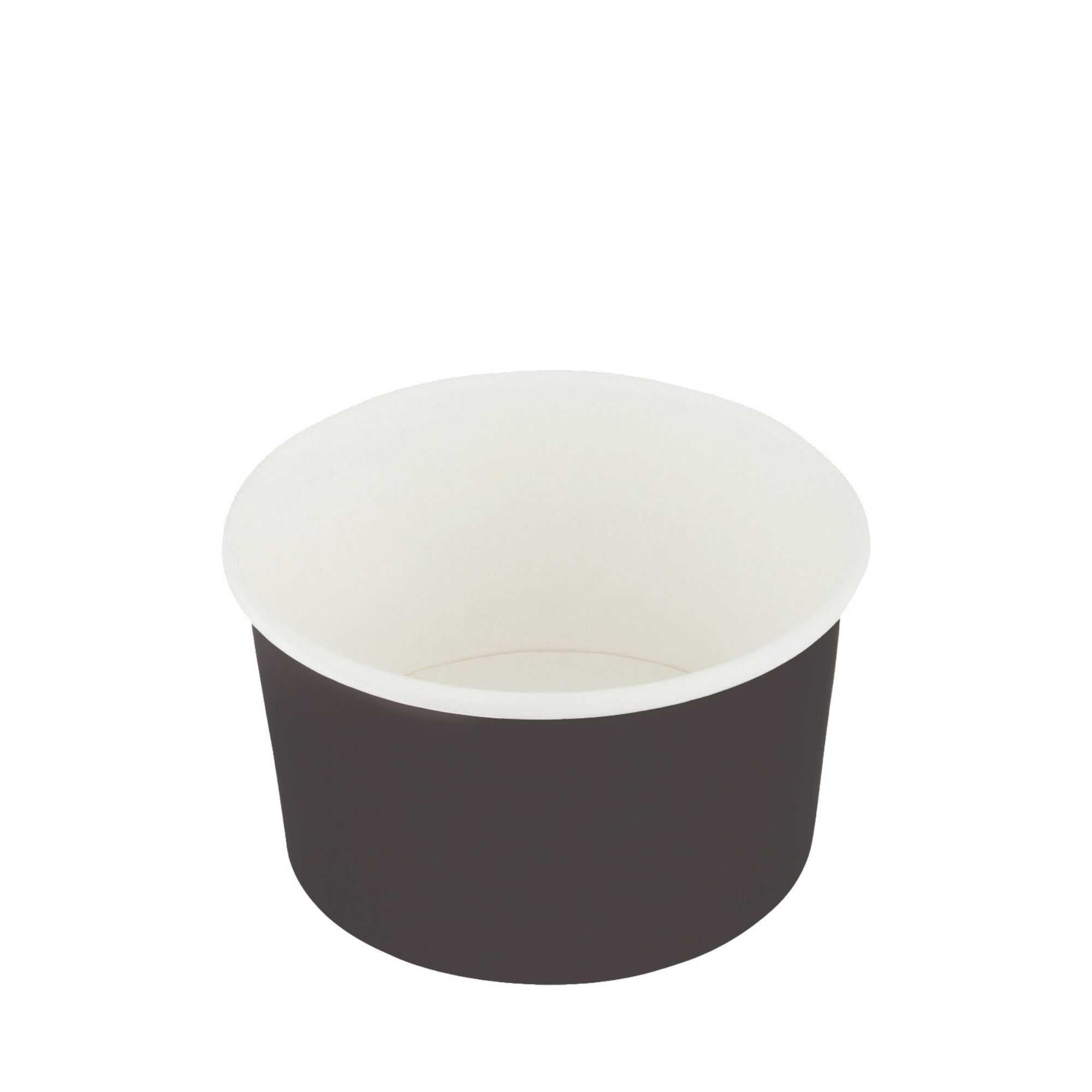 Coppetta 12 oz Round Black Paper To Go Cup - 4" x 4" x 2 1/4" - 200 count box