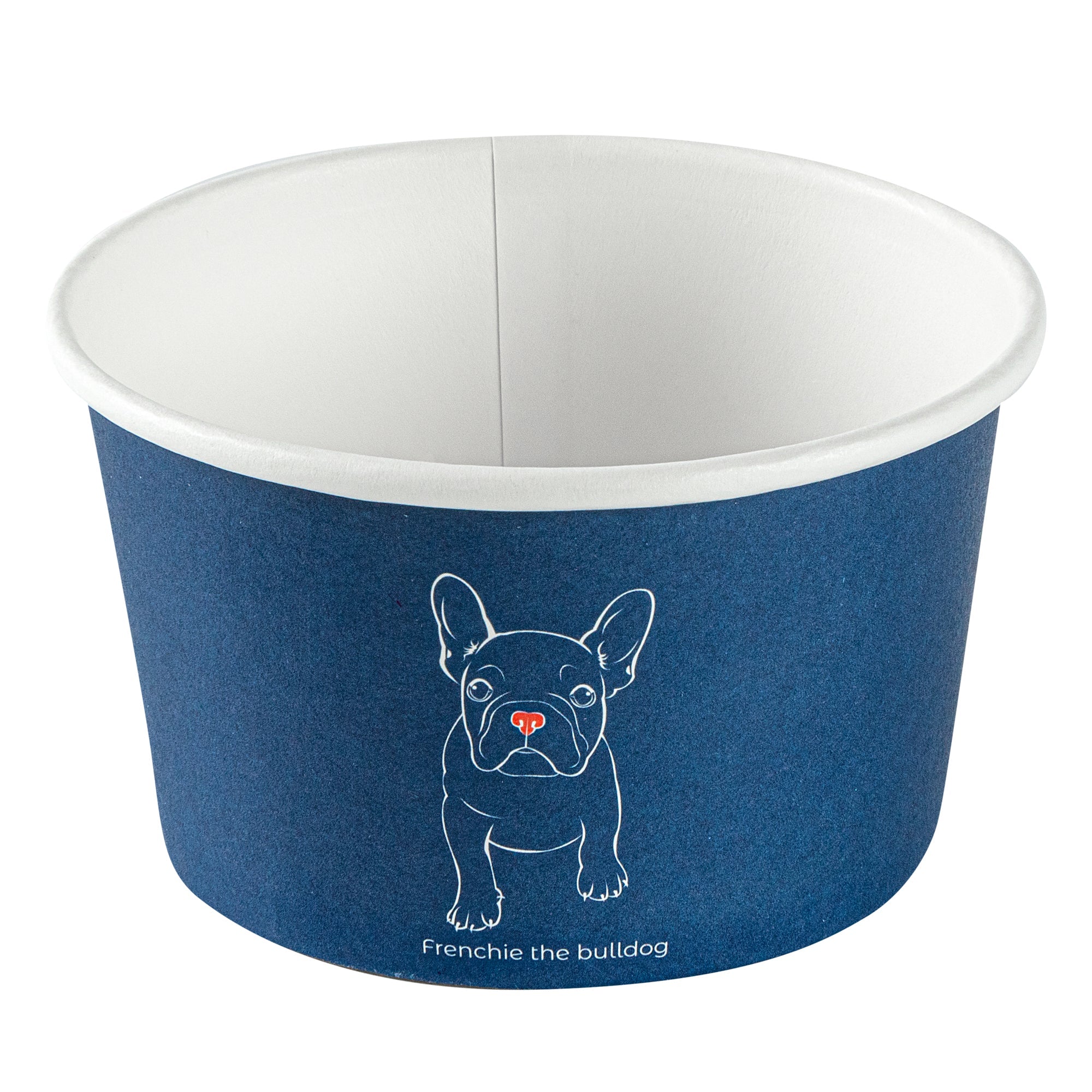 Coppetta 12 oz Round Frenchie Paper To Go Cup - 4" x 4" x 2 1/4" - 50 count box