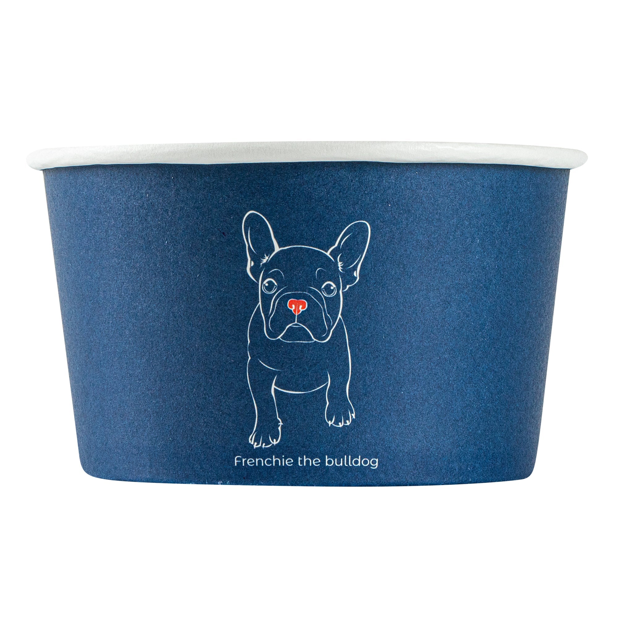 Coppetta 12 oz Round Frenchie Paper To Go Cup - 4" x 4" x 2 1/4" - 50 count box