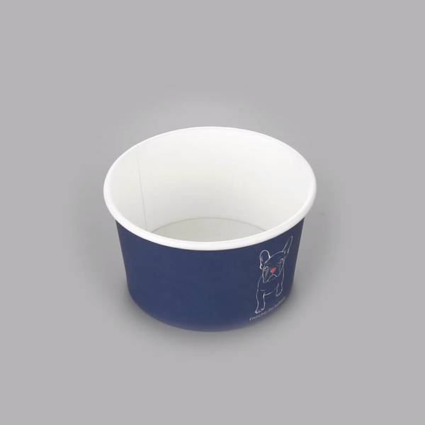Coppetta 12 oz Round Frenchie Paper To Go Cup - 4" x 4" x 2 1/4" - 200 count box