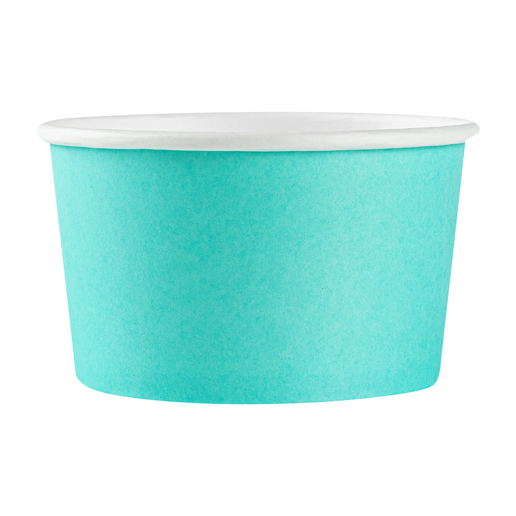 Coppetta 12 oz Round Turquoise Paper To Go Cup - 4" x 4" x 2 1/4" - 50 count box