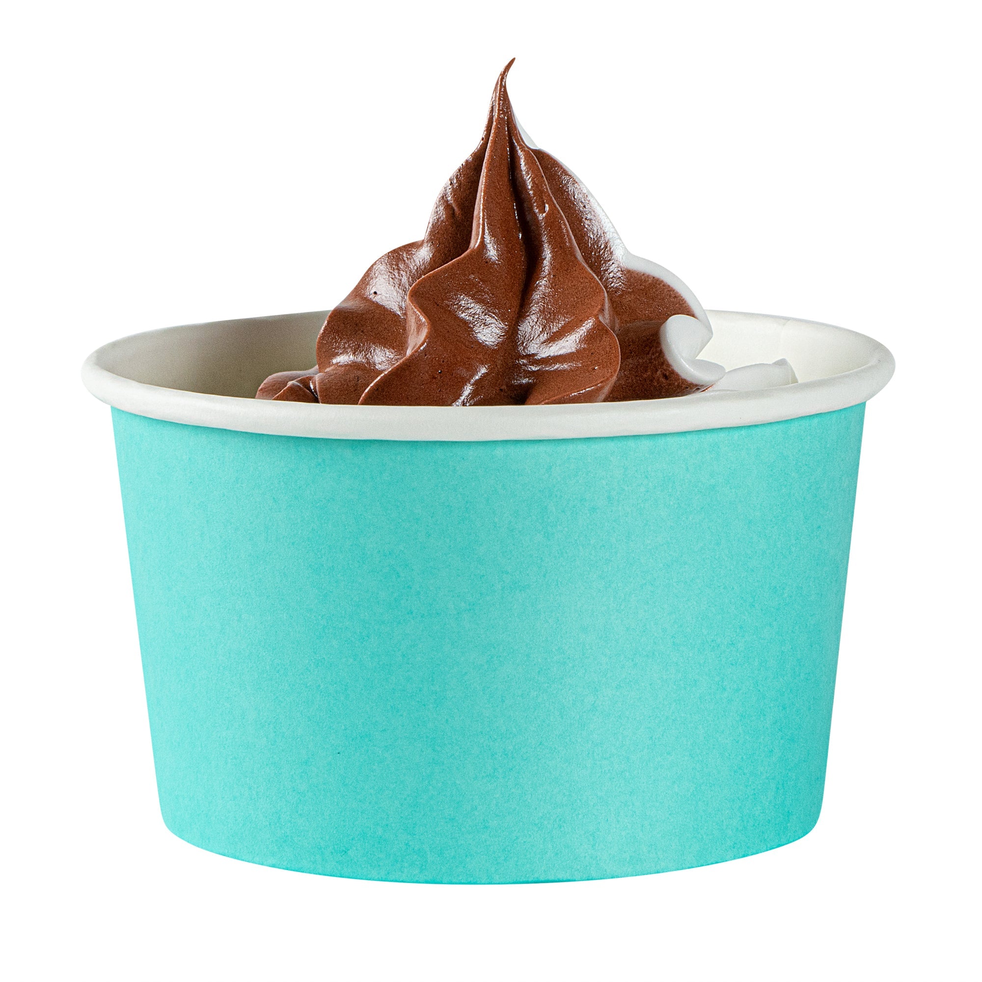 Coppetta 12 oz Round Turquoise Paper To Go Cup - 4" x 4" x 2 1/4" - 200 count box