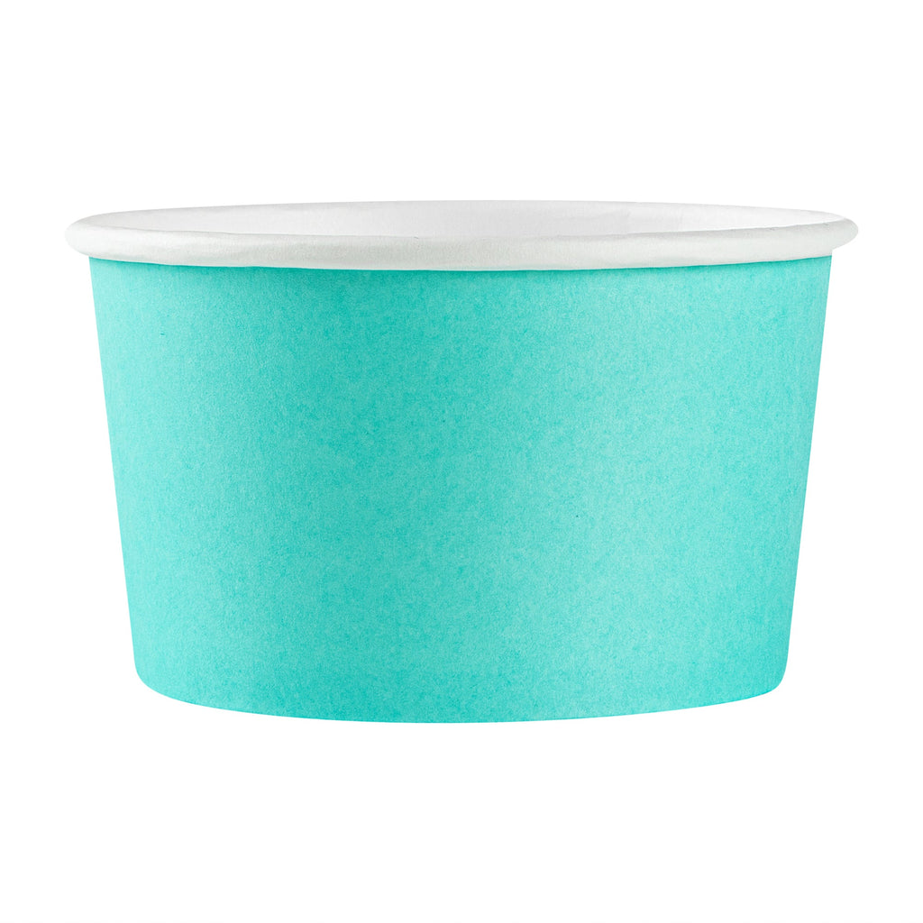 Coppetta 12 oz Round Turquoise Paper To Go Cup - 4" x 4" x 2 1/4" - 200 count box