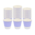 Restpresso 8 oz Light Purple Paper Coffee Cup - Ripple Wall - 3 1/2" x 3 1/2" x 3 1/4" - 500 count box