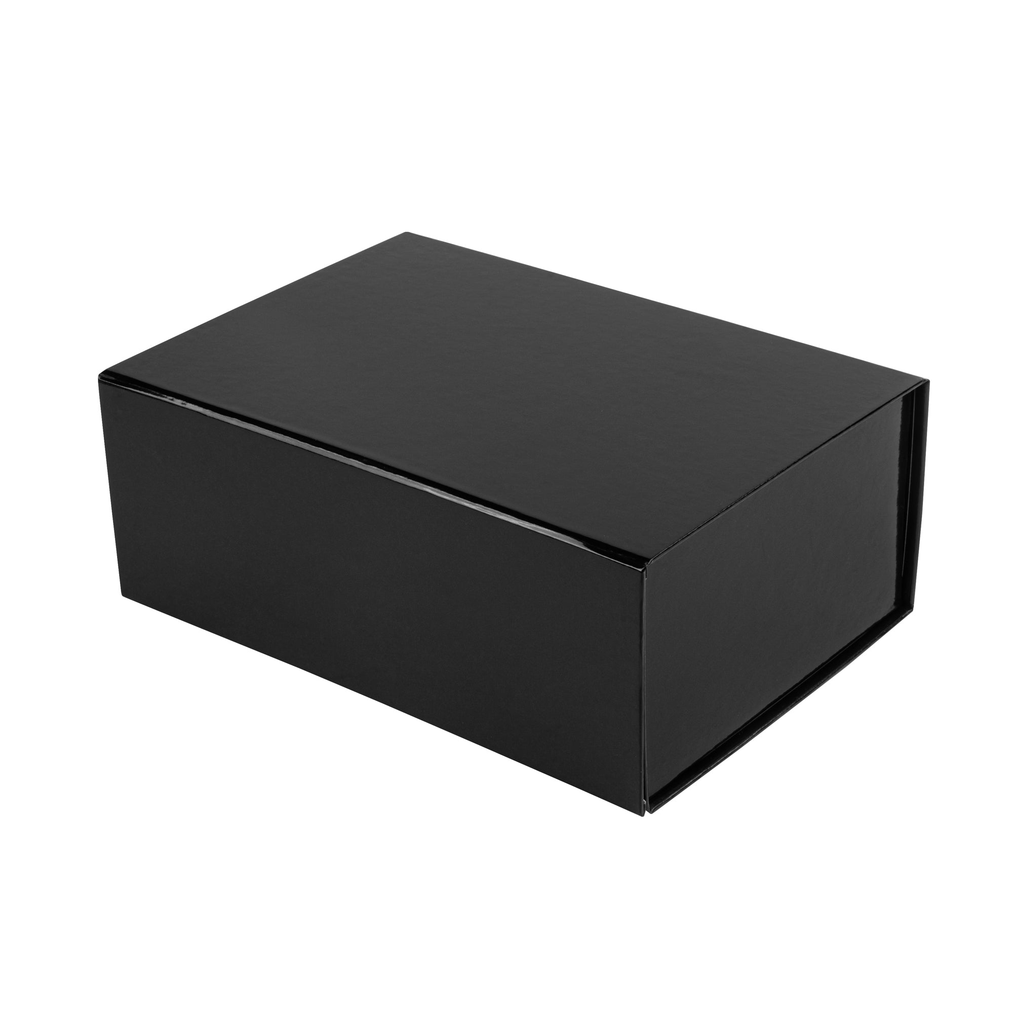 Cater Tek Rectangle Black Paper Medium Tic Tac Box - Magnetic - 9" x 6" x 3 1/2" - 10 count box