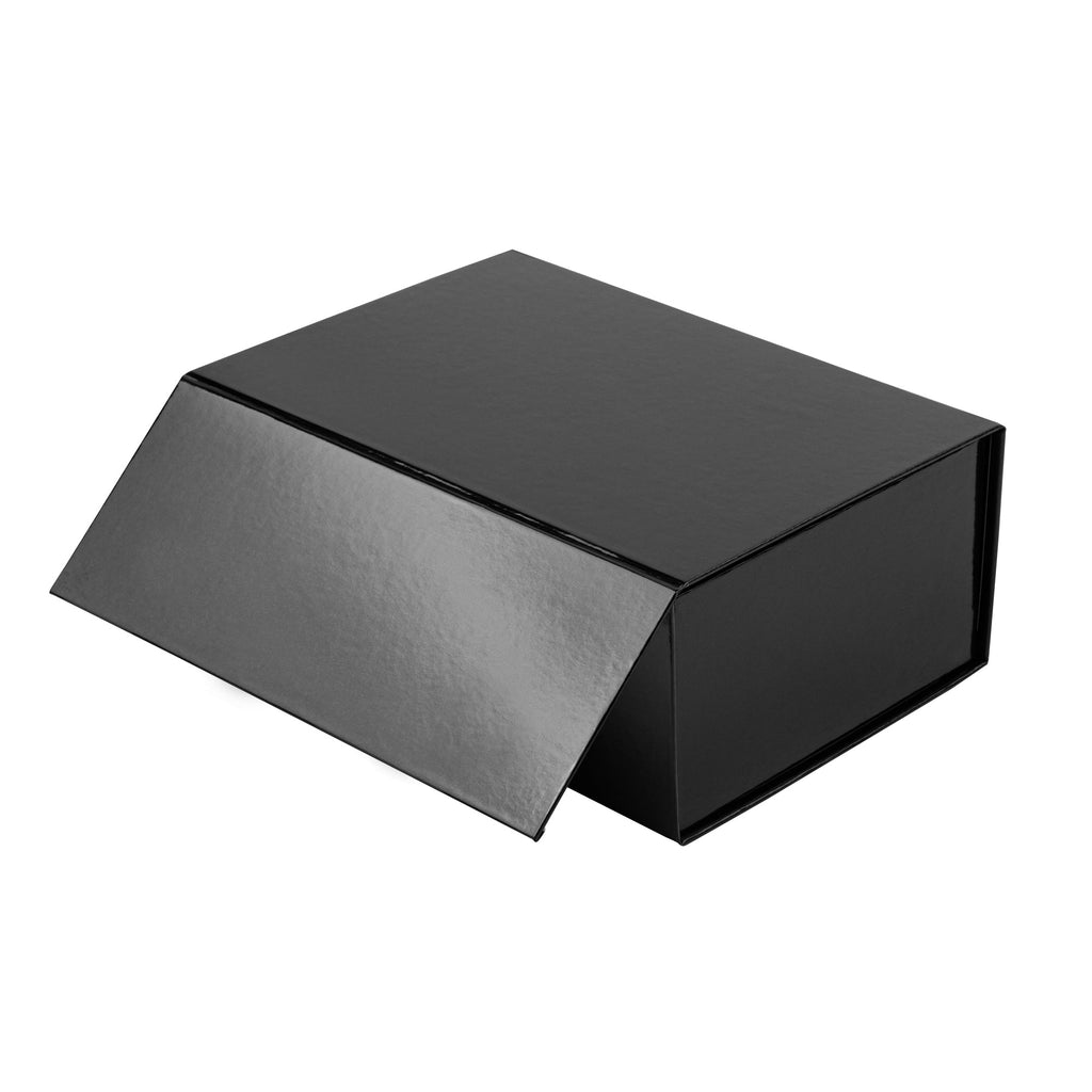 Cater Tek Rectangle Black Paper Medium Tic Tac Box - Magnetic - 9" x 6" x 3 1/2" - 10 count box