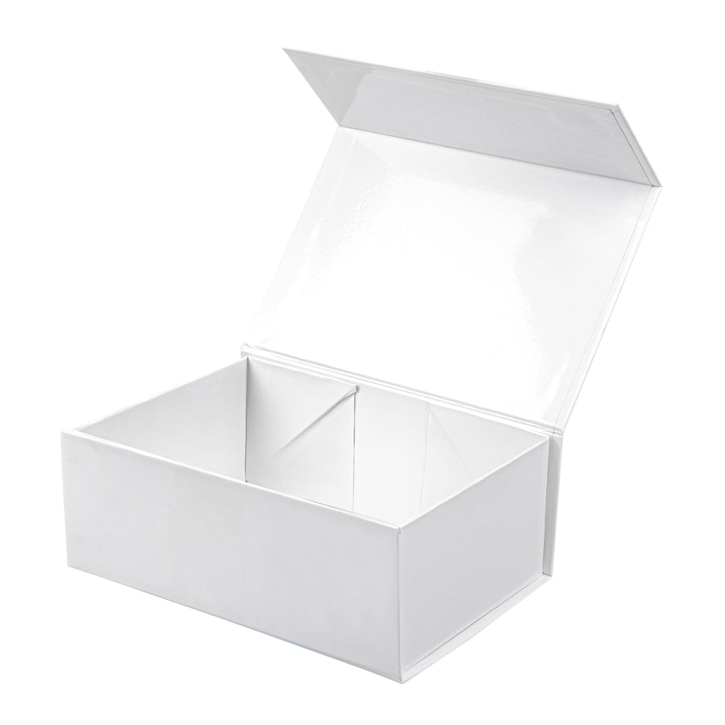Cater Tek Rectangle White Paper Medium Tic Tac Box - Magnetic - 9" x 6" x 3 1/2" - 10 count box