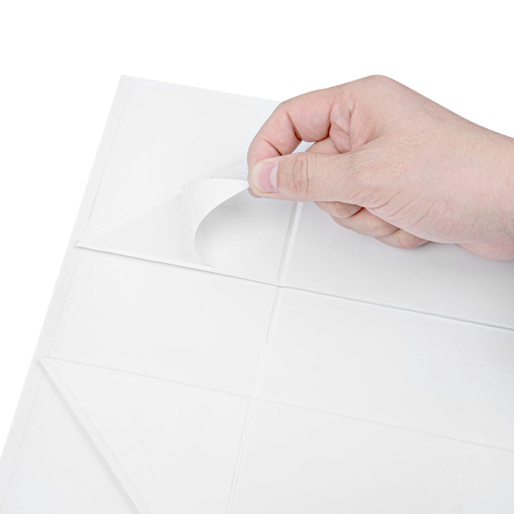 Cater Tek Rectangle White Paper Medium Tic Tac Box - Magnetic - 9" x 6" x 3 1/2" - 10 count box