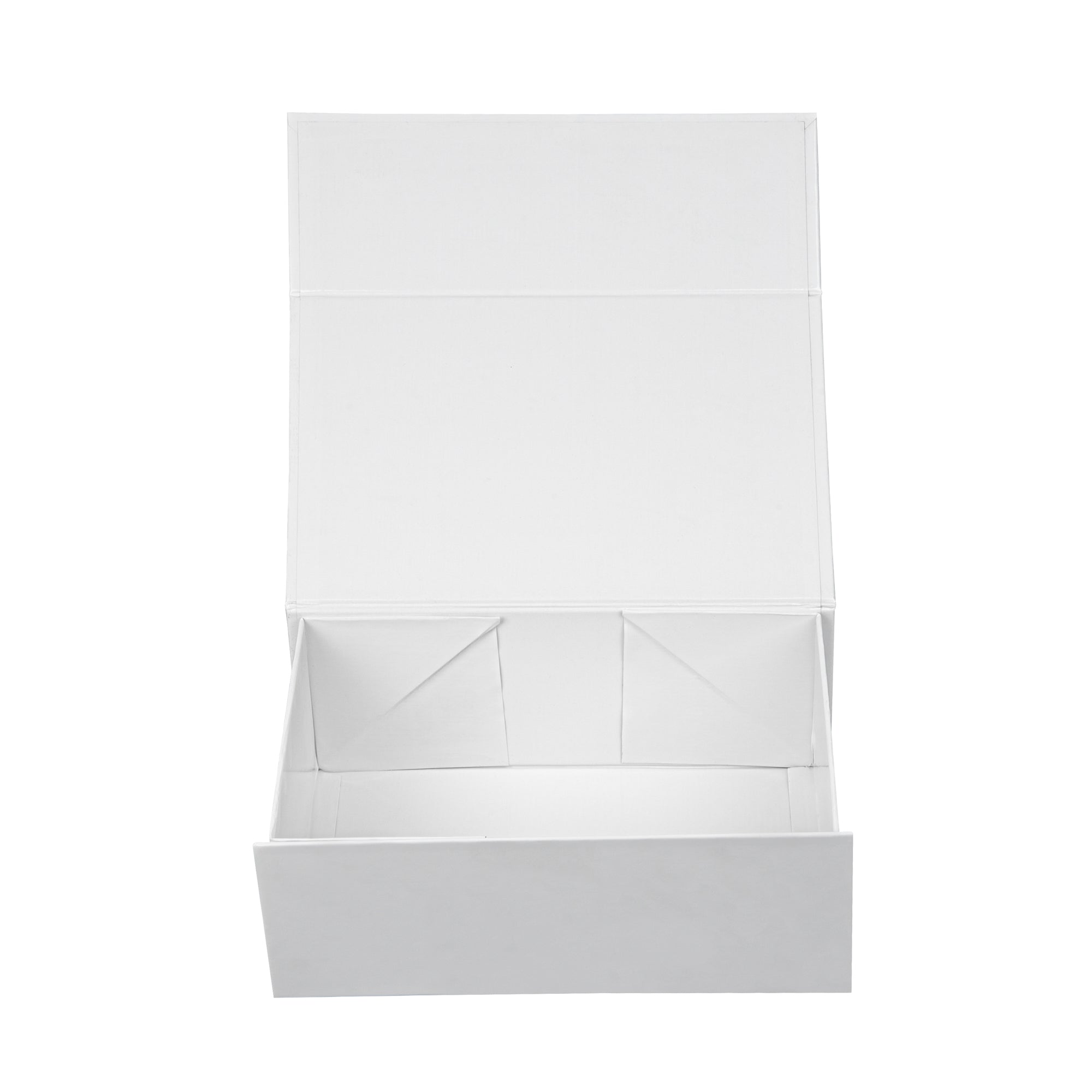 Cater Tek Rectangle White Paper Medium Tic Tac Box - Magnetic - 9" x 6" x 3 1/2" - 10 count box