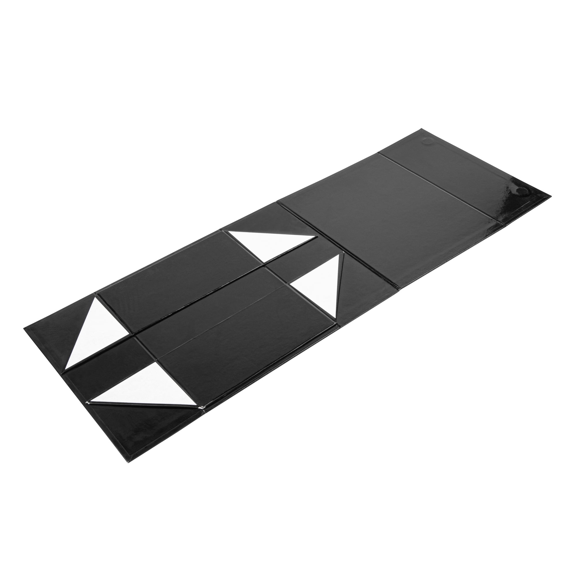 Cater Tek Rectangle Black Paper Large Tic Tac Box - Magnetic - 10 1/2" x 8" x 4" - 10 count box