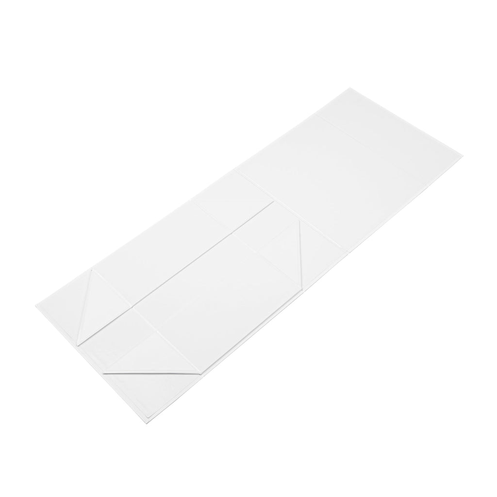Cater Tek Rectangle White Paper Large Tic Tac Box - Magnetic - 10 1/2" x 8" x 4" - 10 count box