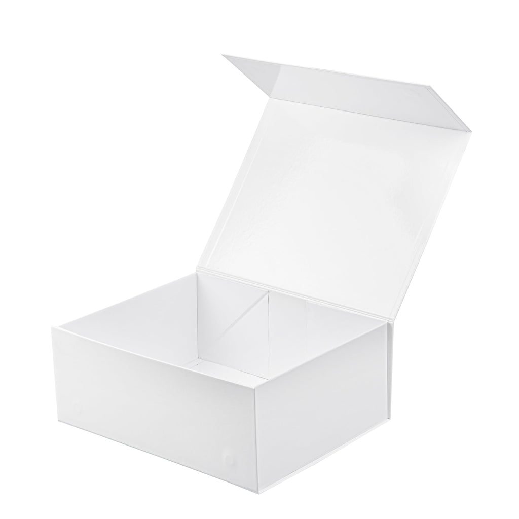 Cater Tek Rectangle White Paper Extra Large Tic Tac Box - Magnetic - 12" x 10" x 5" - 10 count box