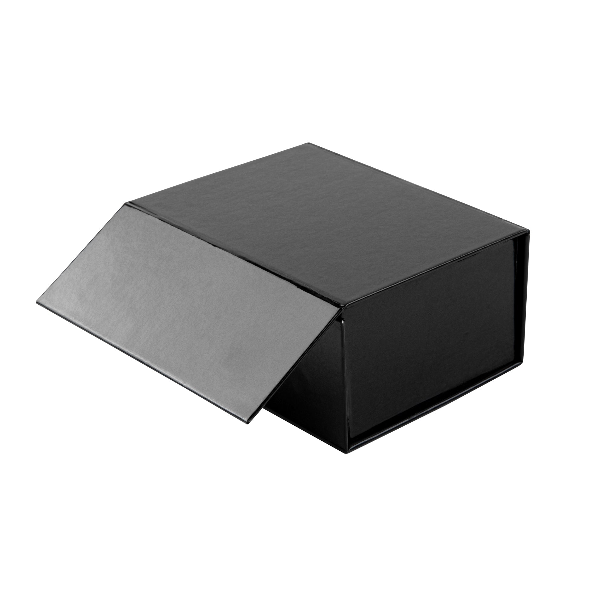 Cater Tek Rectangle Black Paper Extra Small Tic Tac Box - Magnetic - 5" x 4" x 2 1/2" - 10 count box