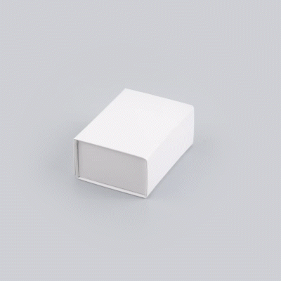 Cater Tek Rectangle White Paper Extra Small Tic Tac Box - Magnetic - 5" x 4" x 2 1/2" - 10 count box