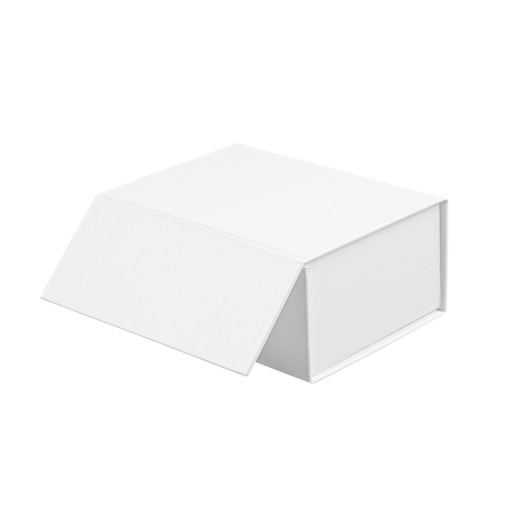 Cater Tek Rectangle White Paper Extra Small Tic Tac Box - Magnetic - 5" x 4" x 2 1/2" - 10 count box