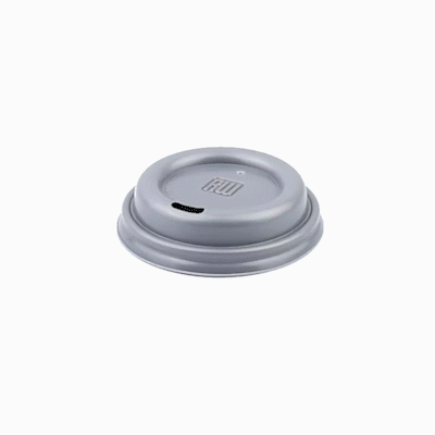 Restpresso Pewter Gray Plastic Coffee Cup Lid - Fits 4 oz - 500 count box