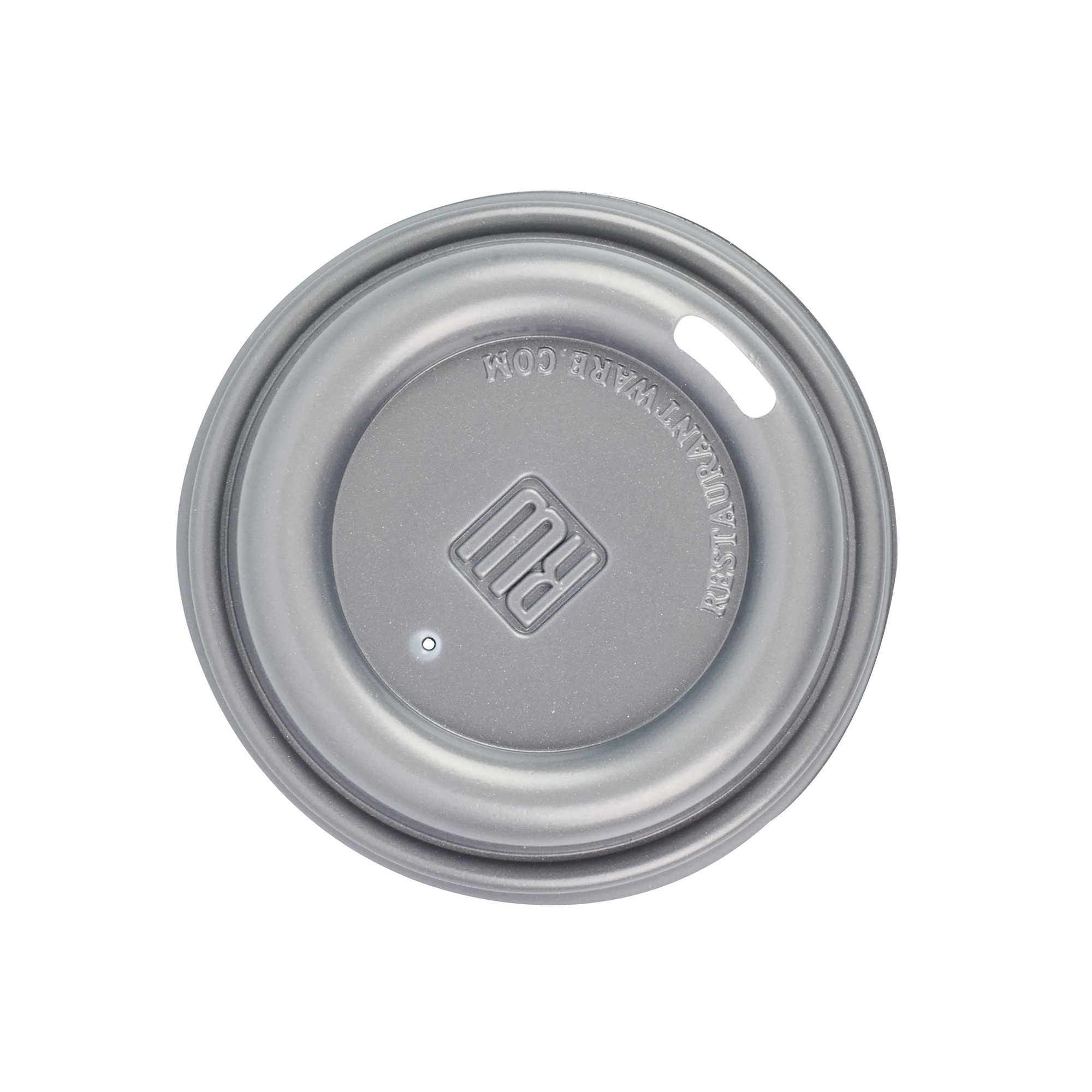 Restpresso Pewter Gray Plastic Coffee Cup Lid - Fits 4 oz - 500 count box
