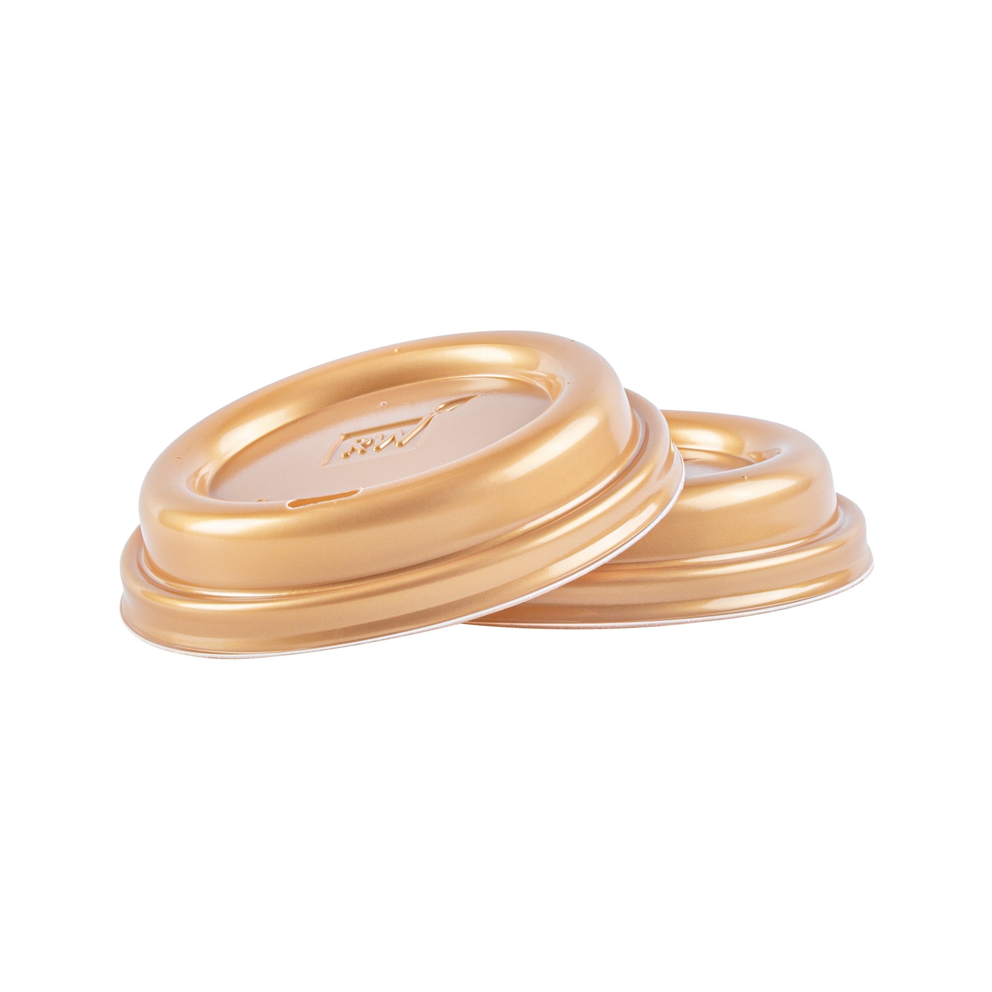 Restpresso Gold Plastic Coffee Cup Lid - Fits 8, 12, 16 and 20 oz - 500 count box