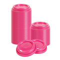 Restpresso Hot Pink Plastic Coffee Cup Lid - Fits 8, 12, 16 and 20 oz - 25 count box