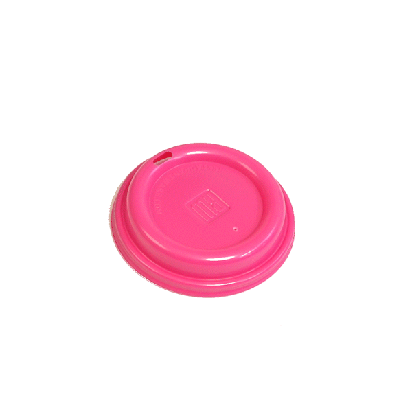 Restpresso Hot Pink Plastic Coffee Cup Lid - Fits 8, 12, 16 and 20 oz - 500 count box