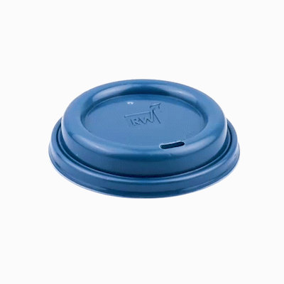 Restpresso Midnight Blue Plastic Coffee Cup Lid - Fits 8, 12, 16 and 20 oz - 500 count box