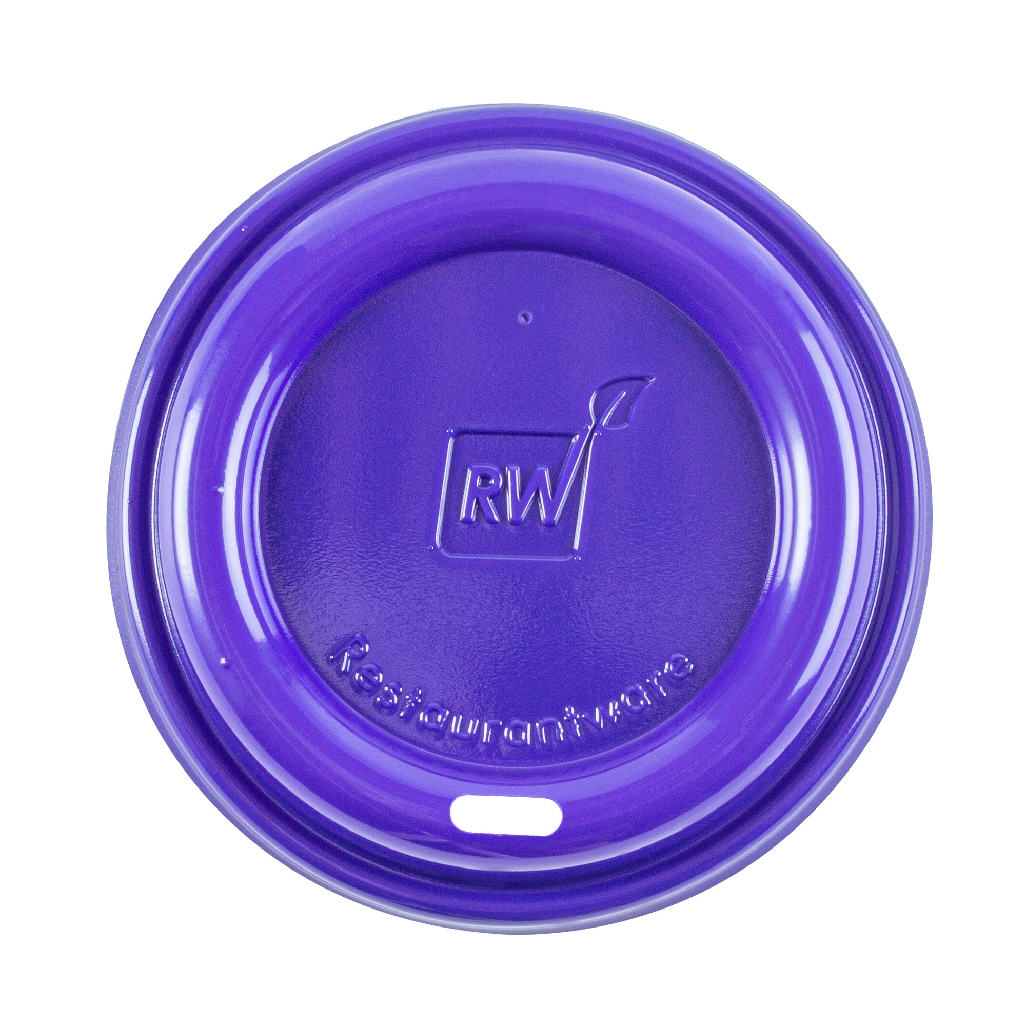 Restpresso Purple Plastic Coffee Cup Lid - Fits 8, 12, 16 and 20 oz - 25 count box
