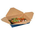 Bio Tek 49 oz Rectangle Frenchie Paper #2 Bio Box Take Out Container - 8 1/2" x 6 1/4" x 2" - 200 count box