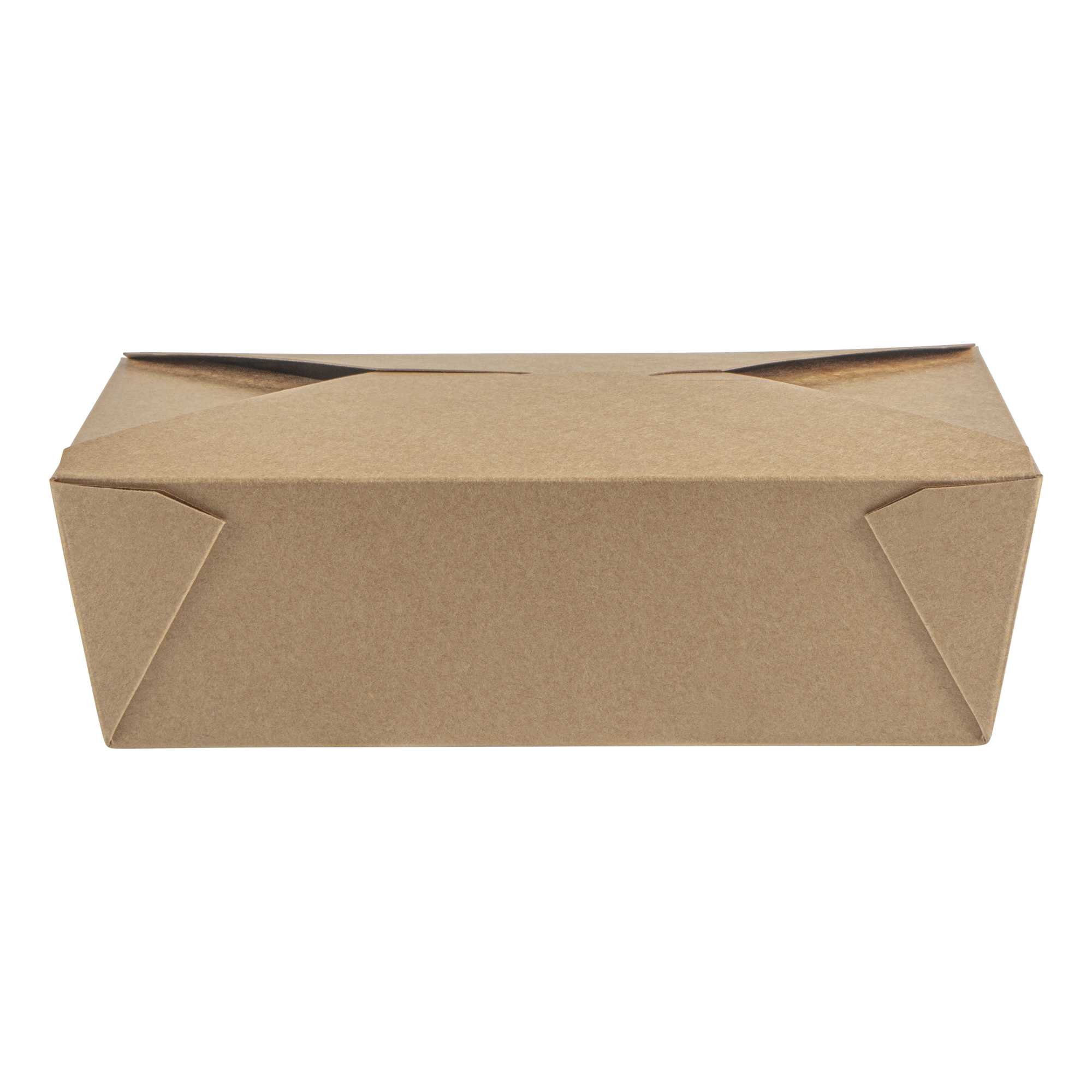 Bio Tek 71 oz Rectangle Kraft Paper #3 Bio Box Take Out Container - 8 1/2" x 6 1/4" x 2 1/2" - 50 count box