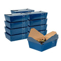 Bio Tek 71 oz Rectangle Frenchie Paper #3 Bio Box Take Out Container - 8 1/2" x 6 1/4" x 2 1/2" -50 count box