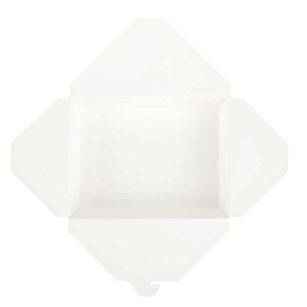 Bio Tek 71 oz Rectangle White Paper #3 Bio Box Take Out Container - 8 1/2" x 6 1/4" x 2 1/2" - 200 count box