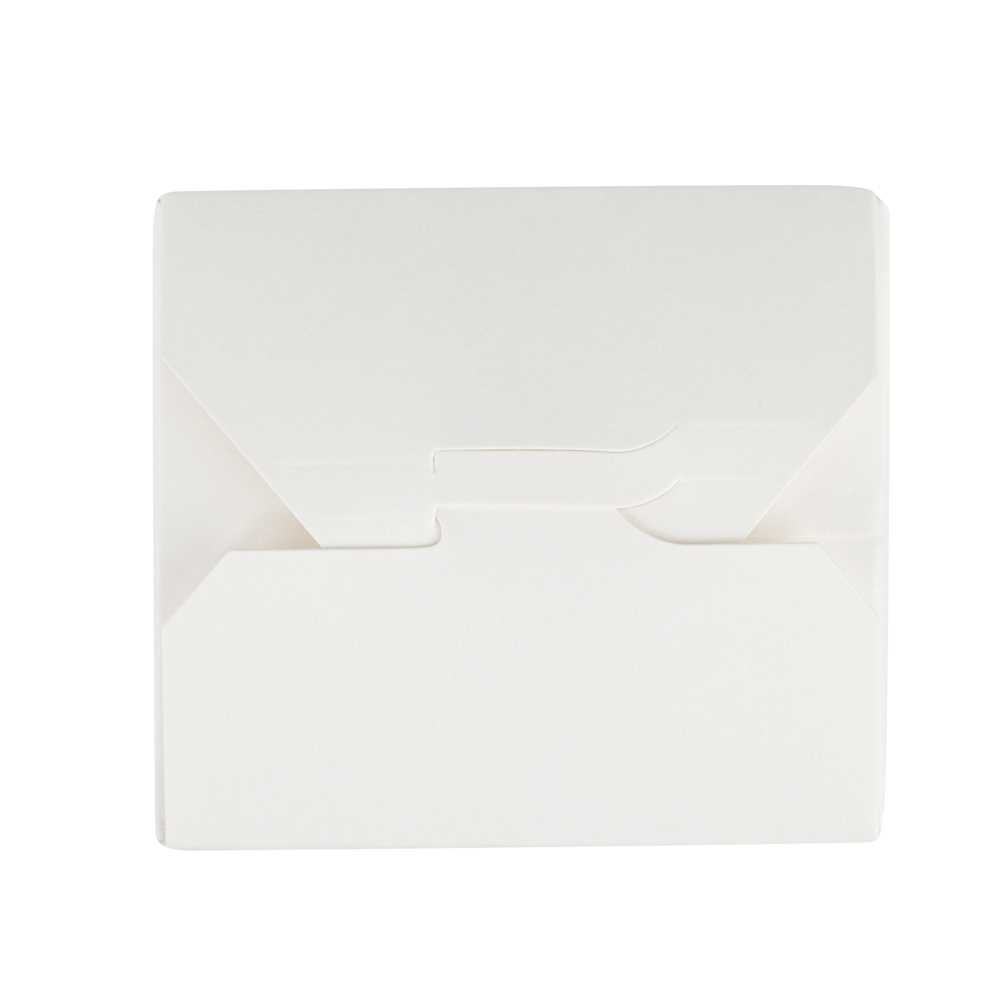 Bio Tek 16 oz Round White Paper Noodle Take Out Container - 3 1/4" x 3" x 4" - 50 count box