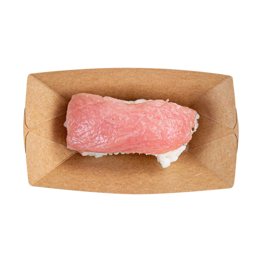 Bio Tek 2 oz Newsprint Paper Food Tray / Boat - 3 1/4" x 2 1/4" x 1 1/4" - 50 count box