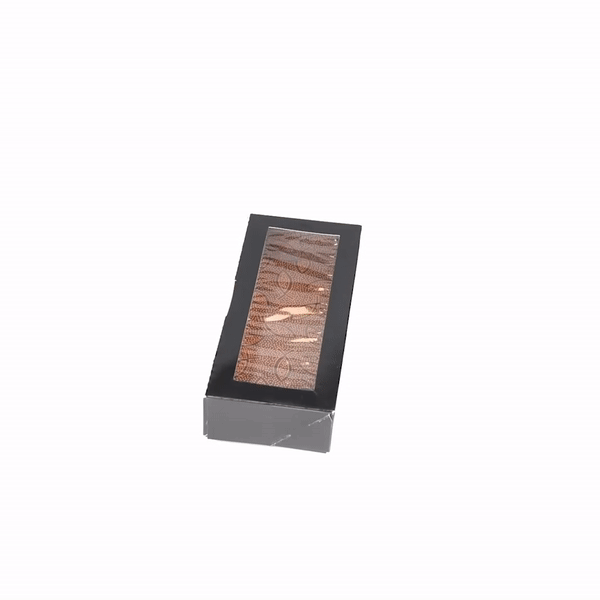 Sakura Vision Black Paper Medium Window Sushi Box - 8" x 3 1/2" x 1 3/4" - 50 count box