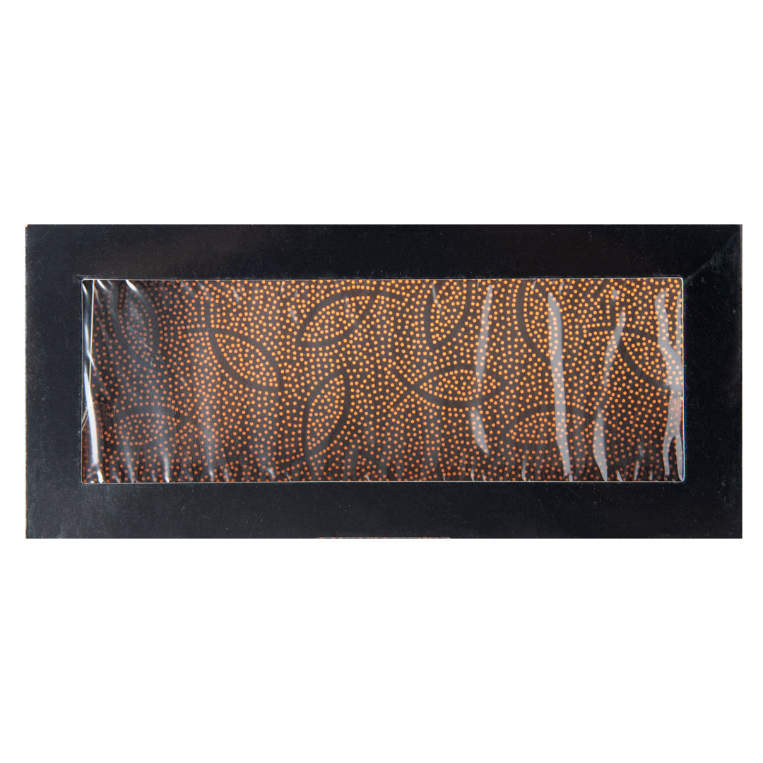 Sakura Vision Black Paper Medium Window Sushi Box - 8" x 3 1/2" x 1 3/4" - 200 count box
