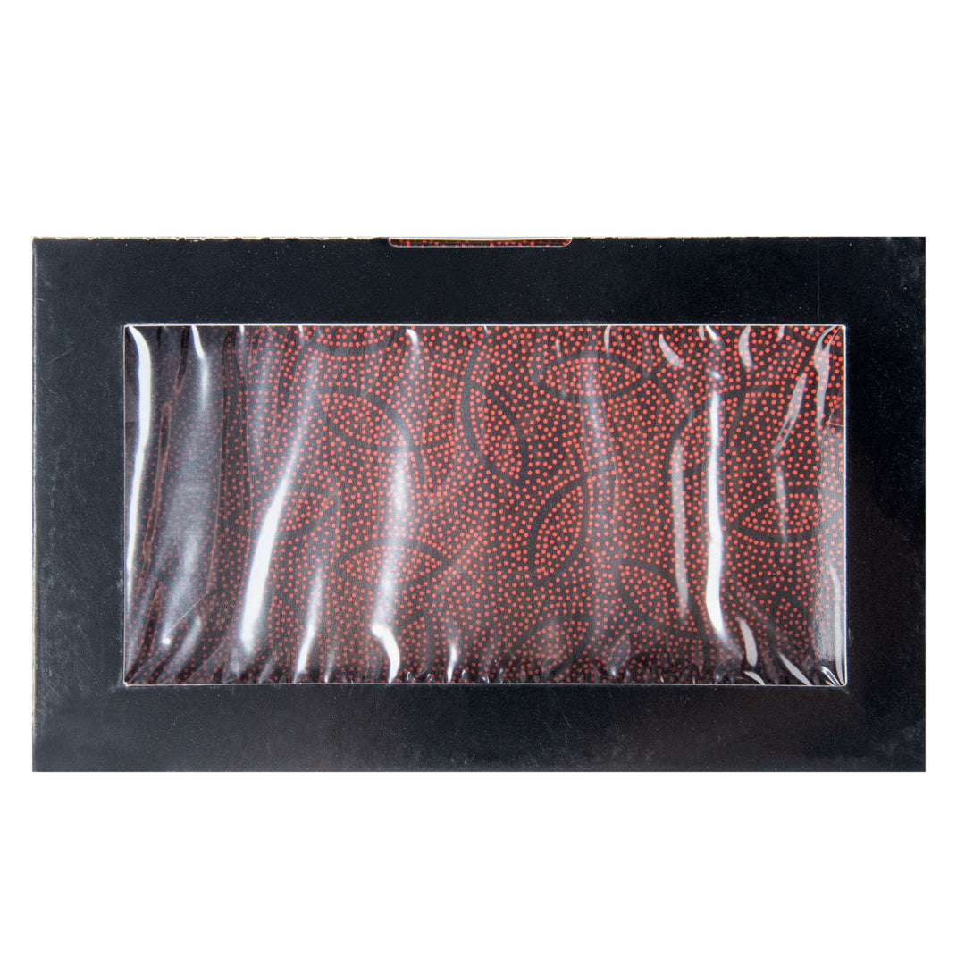 Sakura Vision Black Paper Large Window Sushi Box - 8" x 4 3/4" x 1 3/4" - 50 count box