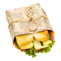 Gastronomia Kraft Paper Sandwich Wrap and Fry Basket Liner - Triple Decker, Greaseproof - 12" x 12" - 500 count box