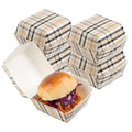 Bio Tek Plaid Paper Slider Box - 2 1/2" x 2 1/2" x 2" - 100 count box