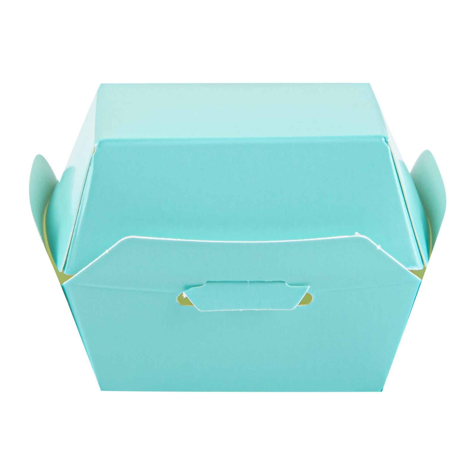 Bio Tek Turquoise Paper Slider Box - 2 1/2" x 2 1/2" x 2" - 100 count box