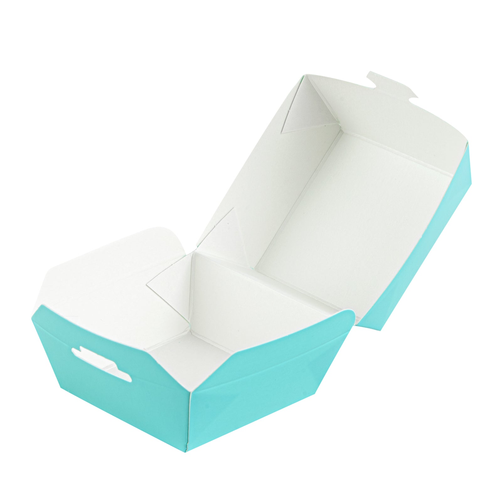 Bio Tek Turquoise Paper Slider Box - 2 1/2" x 2 1/2" x 2" - 100 count box