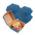 Bio Tek Frenchie Paper Burger Box - Ripple Wall - 4" x 4" x 3 3/4" - 100 count box