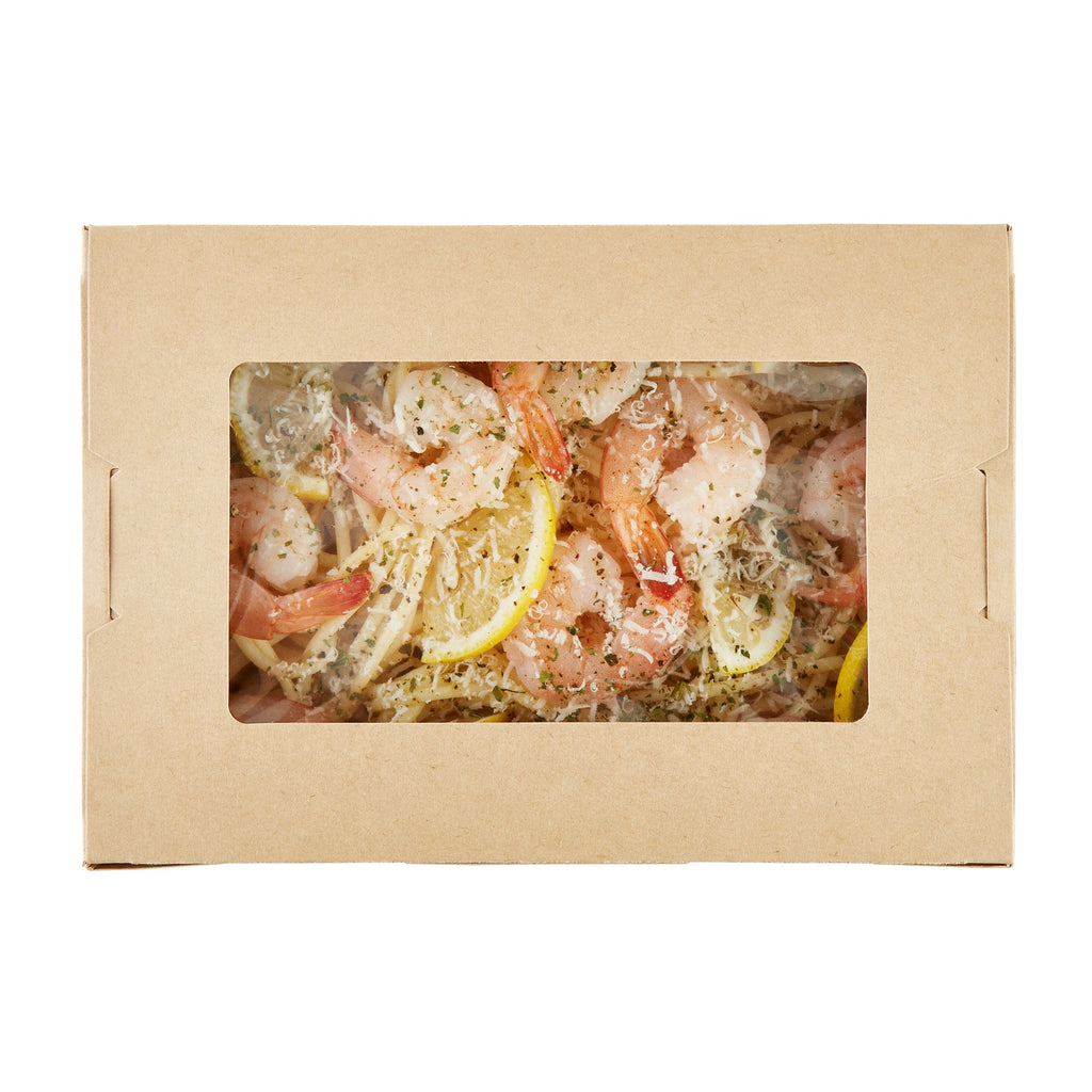 Cafe Vision 42 oz Kraft Paper Medium Take Out Container - Hinge Lock - 8'' x 5 1/2'' x 2'' - 200 count box
