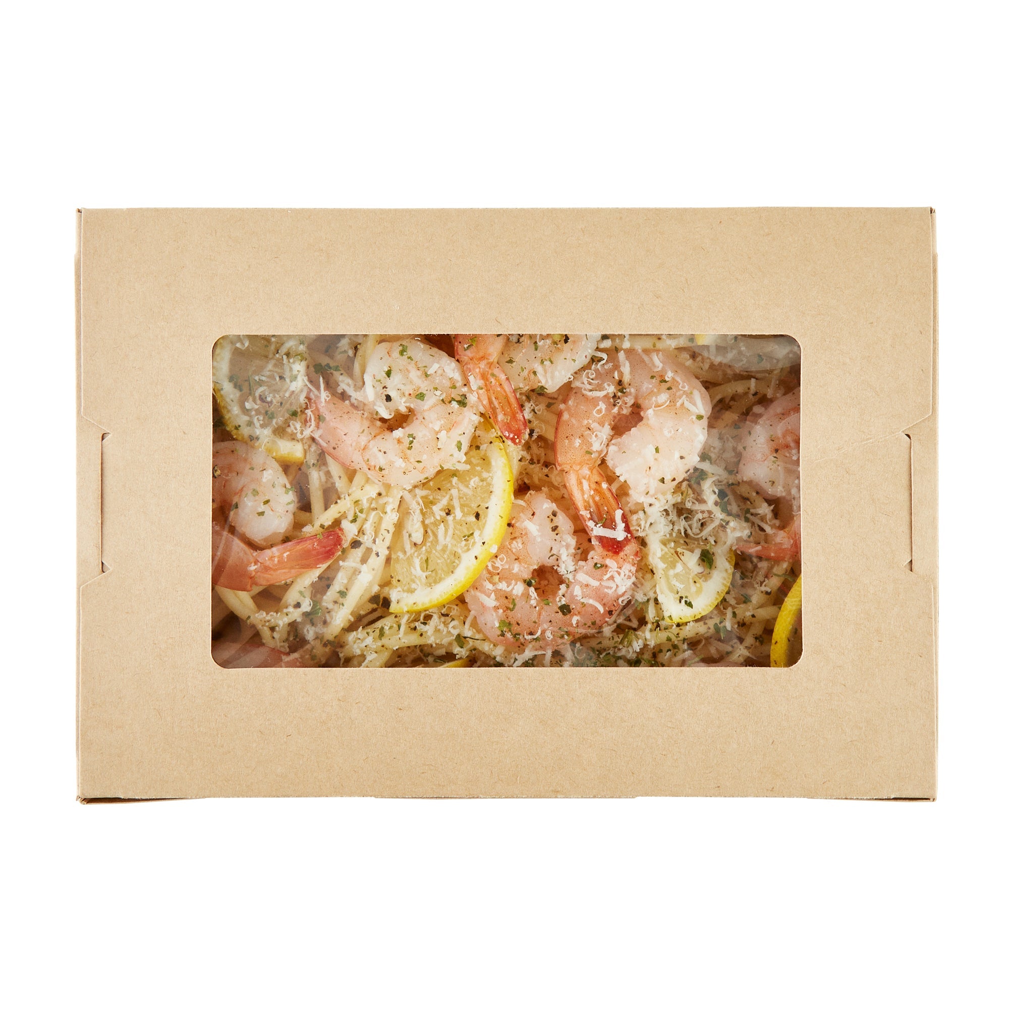 Cafe Vision 42 oz Kraft Paper Medium Take Out Container - Hinge Lock - 8'' x 5 1/2'' x 2'' - 200 count box