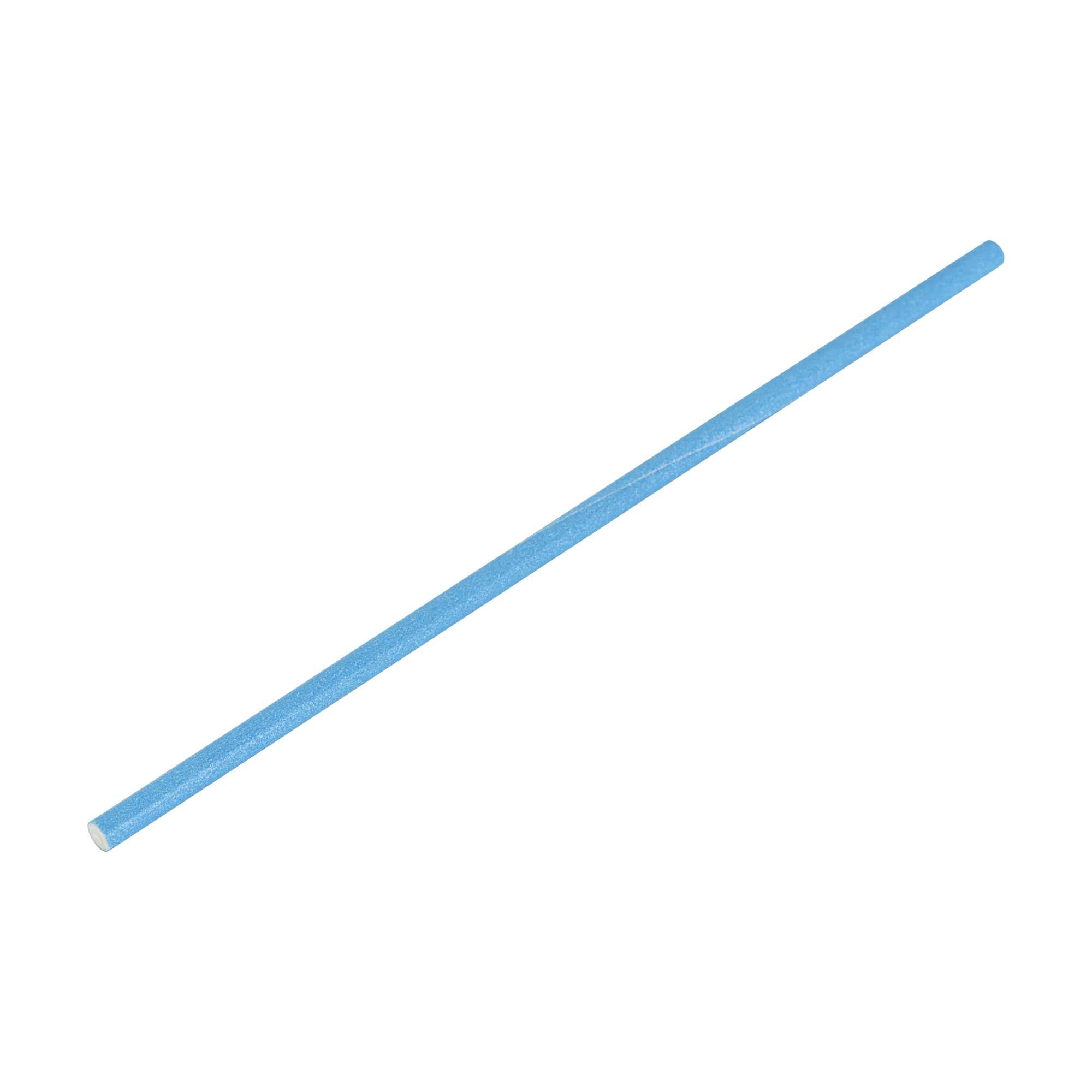 Pastry Tek Sky Blue Paper Cake Pop and Lollipop Stick - Biodegradable - 6" x 5/32" - 25 count box