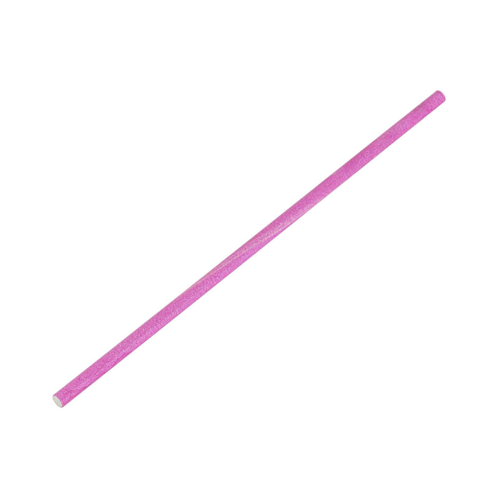 Pastry Tek Pink Paper Cake Pop and Lollipop Stick - Biodegradable - 6" x 5/32" - 25 count box