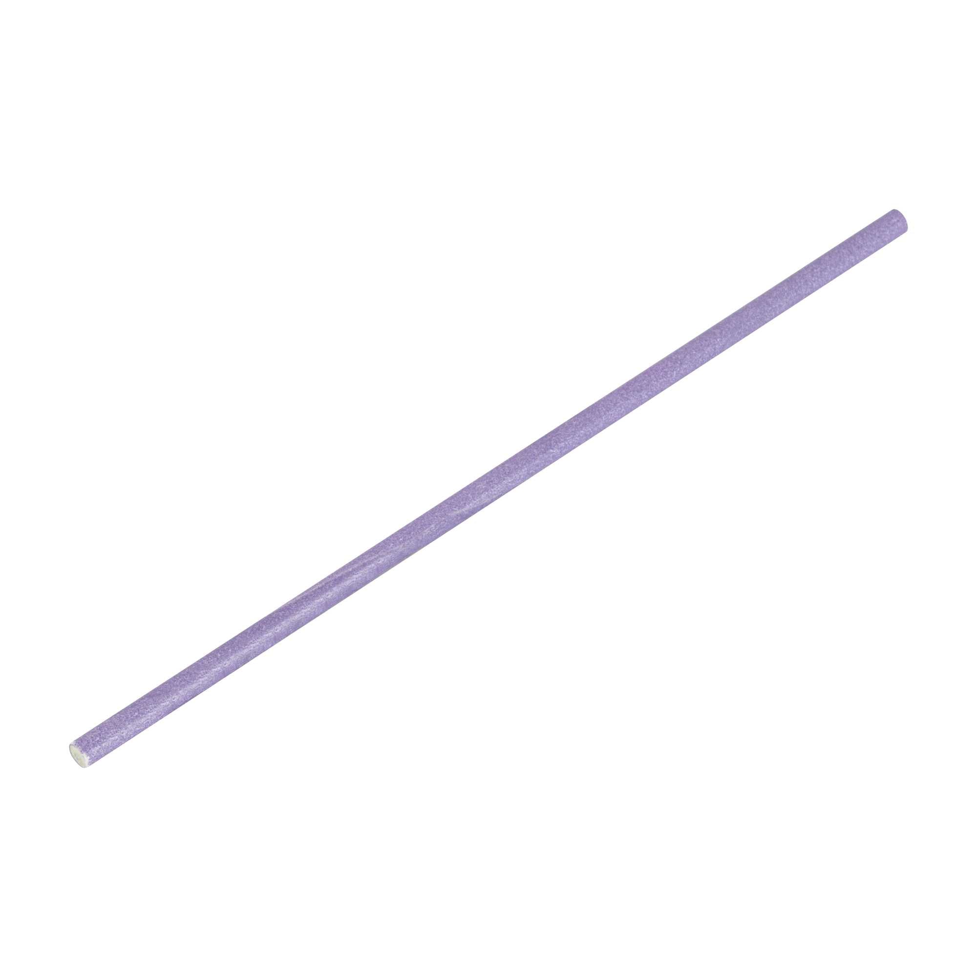 Pastry Tek Purple Paper Cake Pop and Lollipop Stick - Biodegradable - 6" x 5/32" - 25 count box