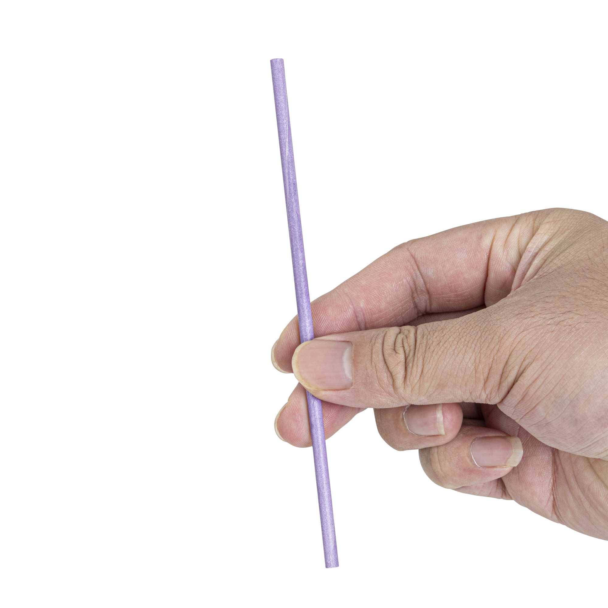 Pastry Tek Purple Paper Cake Pop and Lollipop Stick - Biodegradable - 6" x 5/32" - 100 count box