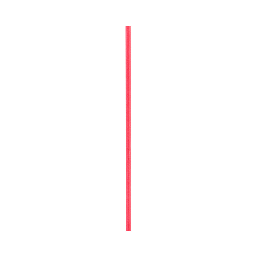 Pastry Tek Red Paper Cake Pop and Lollipop Stick - Biodegradable - 6" x 5/32" - 25 count box