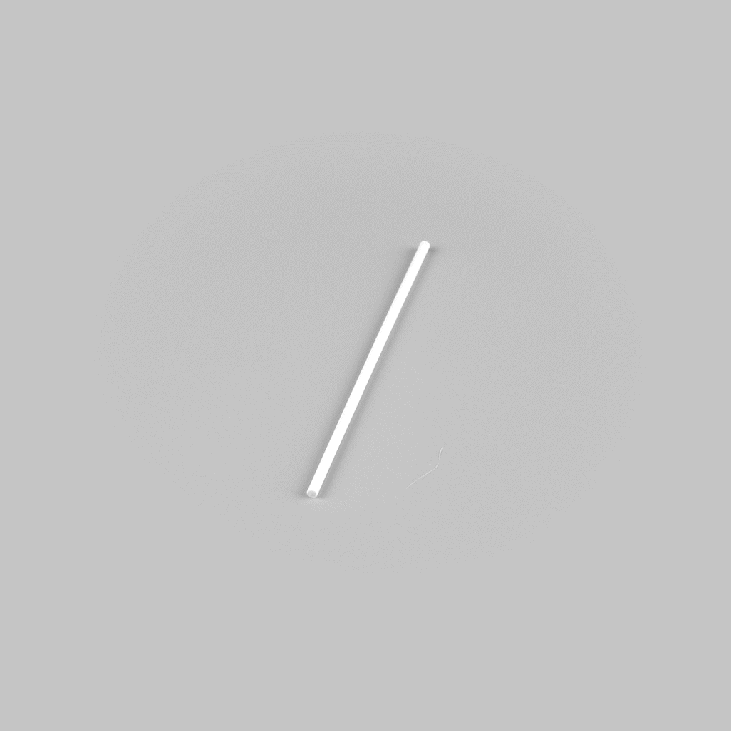 Pastry Tek White Paper Coffee Stirrer and Lollipop Stick - Biodegradable - 6" x 5/32" - 100 count box