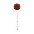Pastry Tek Red Hearts Paper Cake Pop and Lollipop Stick - Biodegradable - 6" x 5/32" - 25 count box