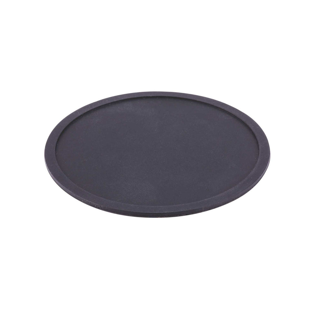 Bar Lux Black Silicone Coaster - Non-Slip - 4" x 4" x 1/4" - 6 count box